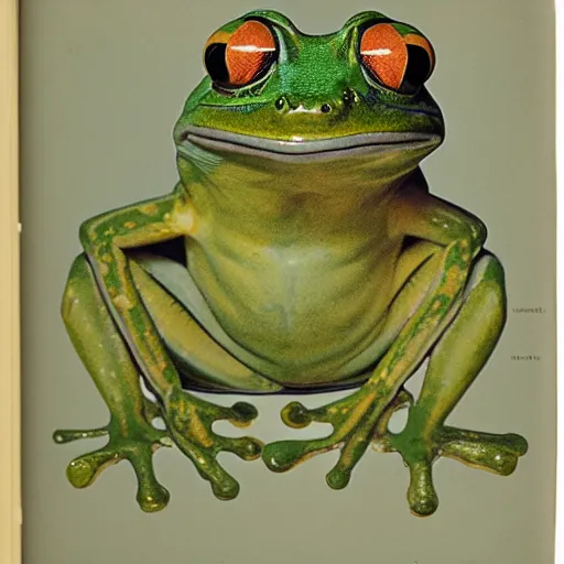 Image similar to Portrait of a frog from Centre Pompidou exhibition catalog