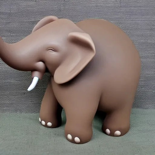Image similar to funny clay elephant