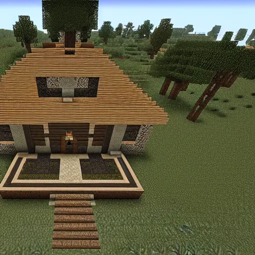 Prompt: hereditary ( 2 0 1 8 ) in minecraft