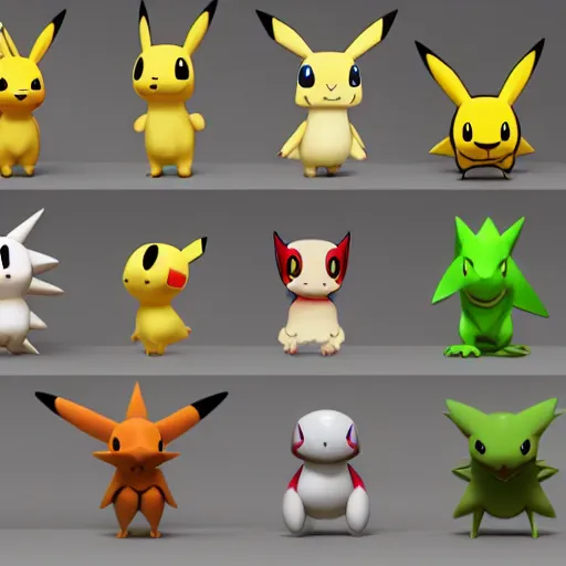 Image similar to new! pokemon that doesn'texist, 3 d rendered