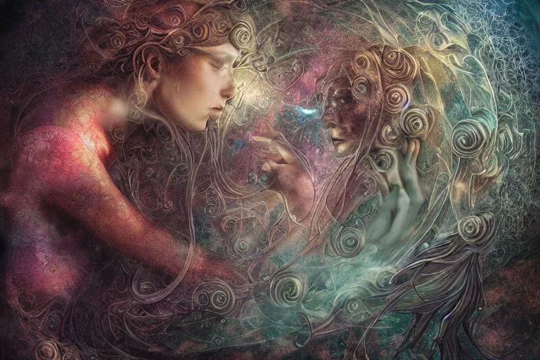 Prompt: Detailed, Beautiful, Dreaming of the Astral Portal to Another Realm by Cameron Gray