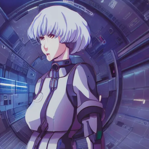 Rei Ayanami Female Anime Character Technological Stable Diffusion OpenArt