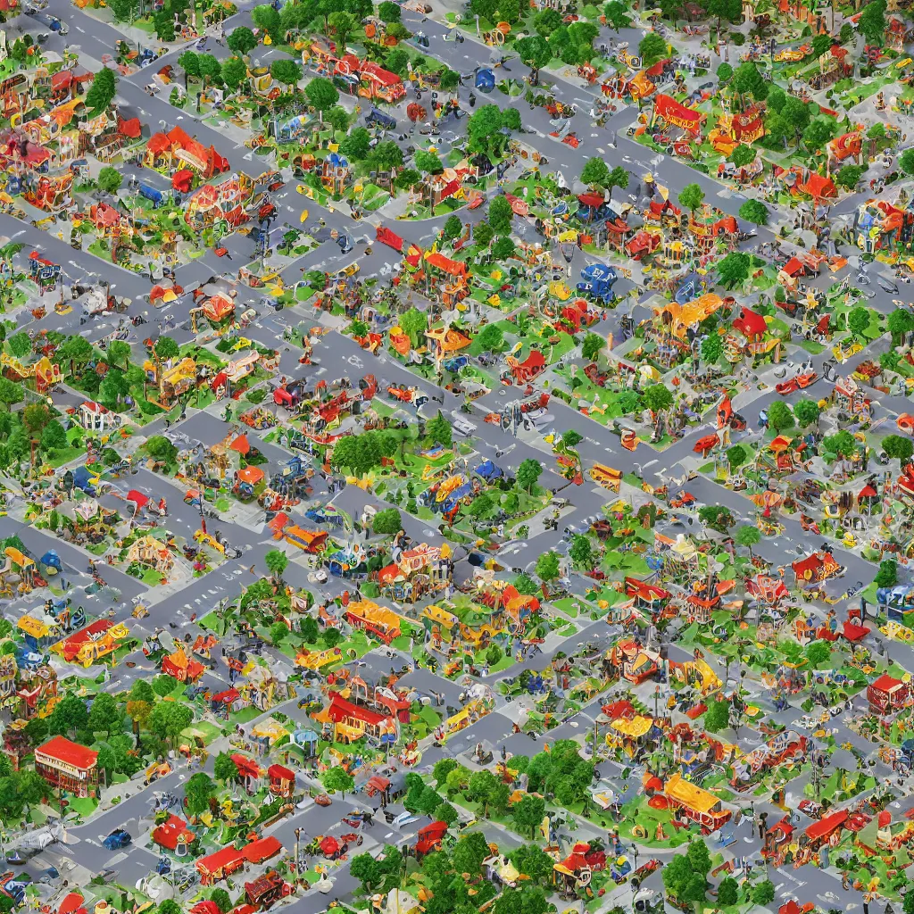 Prompt: Zoomed in portion of a map, busytown by richard scarry map, d&d map, extreme detail, octane render 8k, quality, trending on artstation, by greg rutkowski
