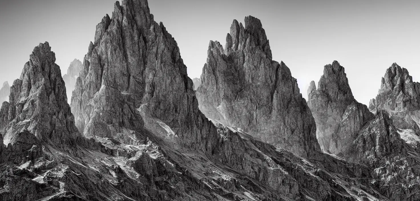 Image similar to hyperrealist highly detailed neo-baroque photography portrait of haystack monsters standing in dolomites concept art pascal blanche dramatic studio lighting 8k wide angle shallow depth of field