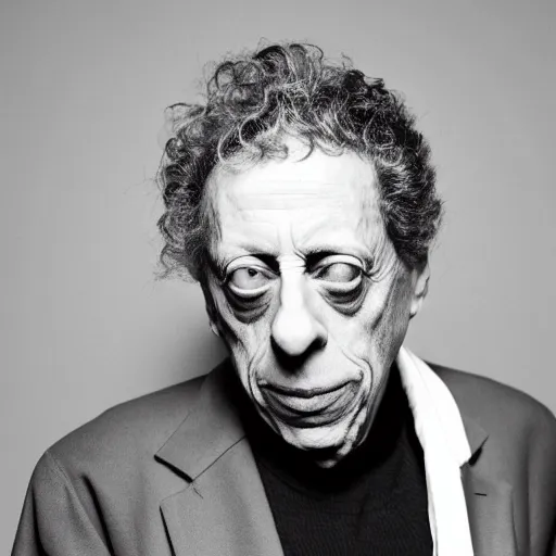 Prompt: philip glass as a humanoid