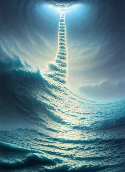 Prompt: A hyper-detailed 3d render like a Oil painting of the Ocean’s dream of the Upward Spiral, Surreal Concept Art!!!!!!, lifelike, photorealistic, digital painting, aesthetic, smooth, sharp focus, Artstation HD, by Greg Rutkowski, Chris Tulloch McCabe, Valentina Remenar and Asher Duran,