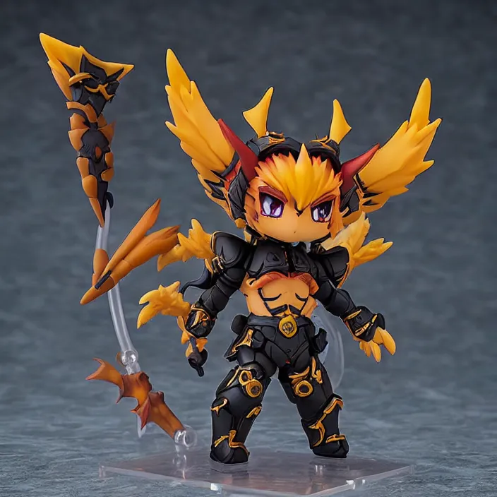 Image similar to deathwing, an anime nendoroid of deathwing, figurine, detailed product photo