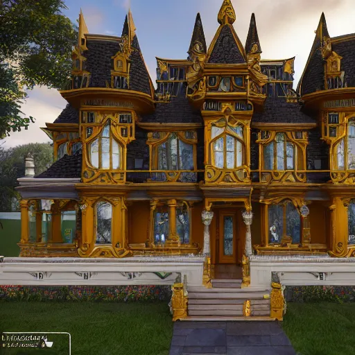 Paying someone to make me a victorian style mansion/castle or this  speedbuild