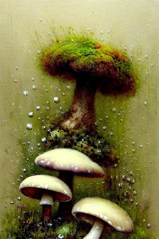 Image similar to soft texture muted saturation!!!!!!!!!!! ( ( ( ( painterly giant flowers, giant mushrooms, moss granular dripping running. ) ) ) ) ) by jean baptiste monge!!!!!!!!!!!!!!!!!!!!!!!!!!!!!!