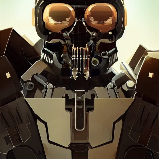 Image similar to face icon stylized minimalist terminator salvation, loftis, cory behance hd by jesper ejsing, by rhads, makoto shinkai and lois van baarle, ilya kuvshinov, rossdraws global illumination