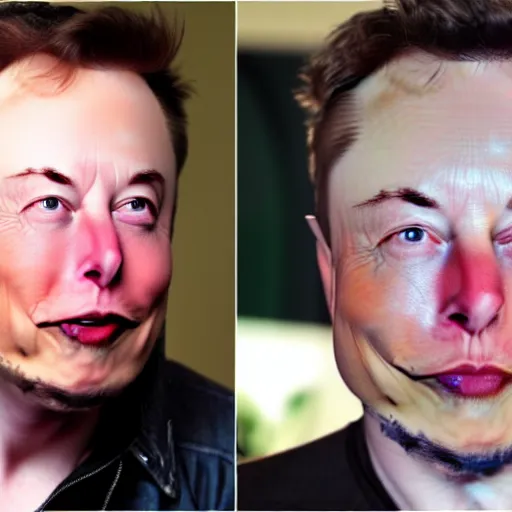 Prompt: a muskrat face swapped with elon musk!!