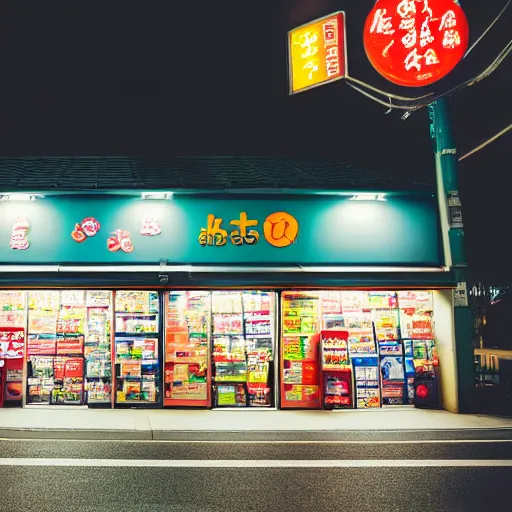 Image similar to photo of Japanese convenience store at night