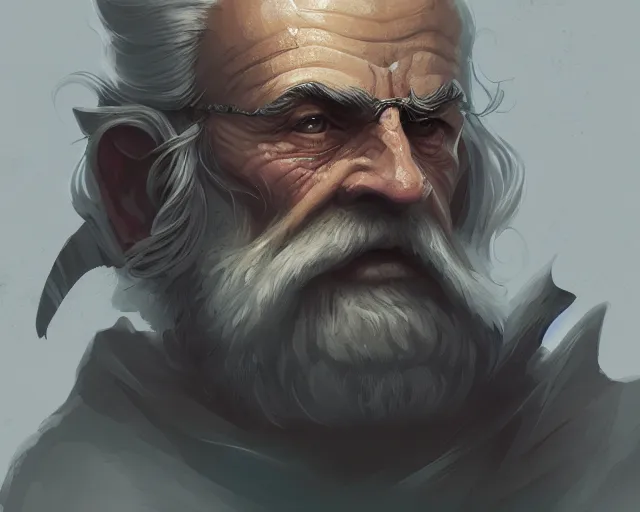 Image similar to old man, deep focus, d & d, fantasy, intricate, elegant, highly detailed, digital painting, artstation, concept art, matte, sharp focus, illustration, hearthstone,