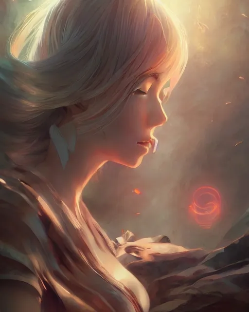 Prompt: anime illustration of a woman entranced bewitched mesmerized hypnotized, portrait by artgerm and wlop and greg rutkowski, digital art, highly detailed, dynamic lighting, cinematic composition, concept art, sharp focus, colorful, photorealistic, 8 k