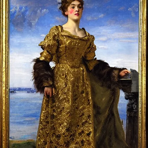 Prompt: germania by alfred stevens