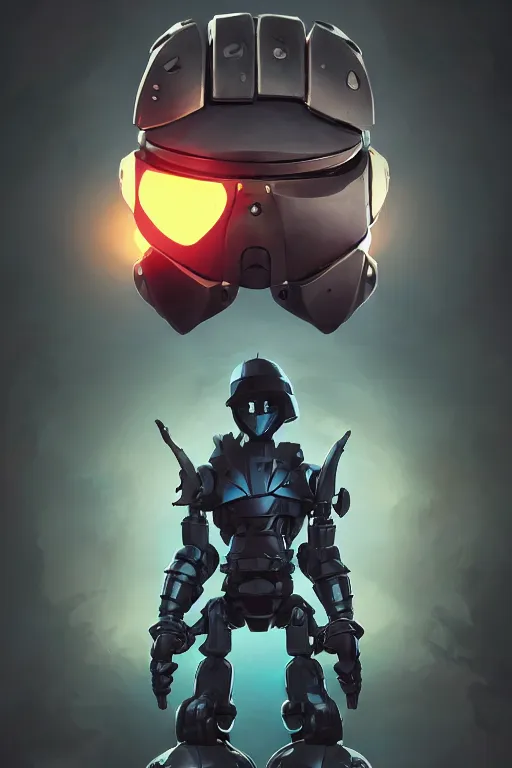 Image similar to epic mask helmet robot ninja portrait stylized as fornite style game design fanart by concept artist gervasio canda, behance hd by jesper ejsing, by rhads, makoto shinkai and lois van baarle, ilya kuvshinov, rossdraws global illumination radiating a glowing aura global illumination ray tracing hdr render in unreal engine 5