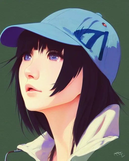 Prompt: girl waering hemp hat | | very very anime!!!, fine - face, audrey plaza, realistic shaded perfect face, fine details. anime. realistic shaded lighting poster by ilya kuvshinov katsuhiro otomo ghost - in - the - shell, magali villeneuve, artgerm, jeremy lipkin and michael garmash and rob rey