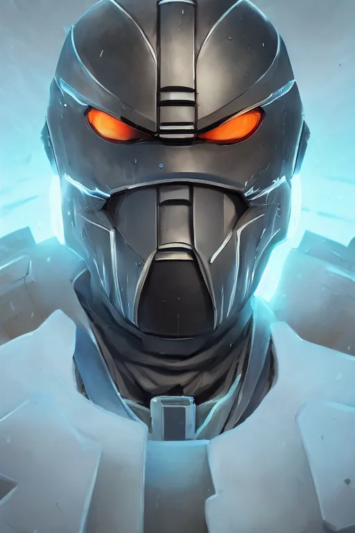 Image similar to epic mask helmet robot ninja portrait stylized as fornite style game design fanart by concept artist gervasio canda, behance hd by jesper ejsing, by rhads, makoto shinkai and lois van baarle, ilya kuvshinov, rossdraws global illumination radiating a glowing aura global illumination ray tracing hdr render in unreal engine 5