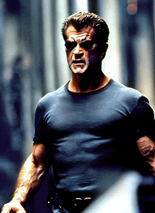 Image similar to Mel Gibson in the matrix