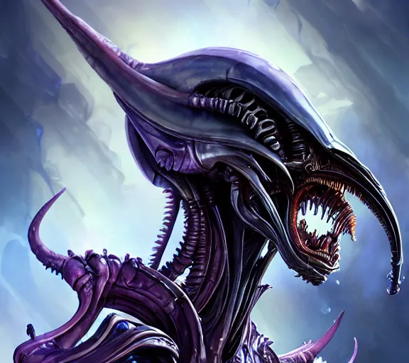 Prompt: ridley scott xenomorph alien queen folding laundry, fantasy, whimsical, dungeons and dragons, league of legends splash art, heroes of the storm splash art, hearthstone splash art, world of warcraft splash art, overwatch splash art, art by artgerm, art by alphonse mucha, intricately detailed, highly detailed, trending on artstation, 4 k, wallpaper