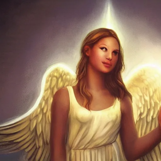 Prompt: an angel with a halo