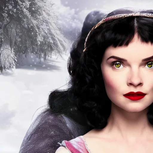 Image similar to live action disney snow white, 8k resolution, full HD, cinematic lighting, award winning, anatomically correct