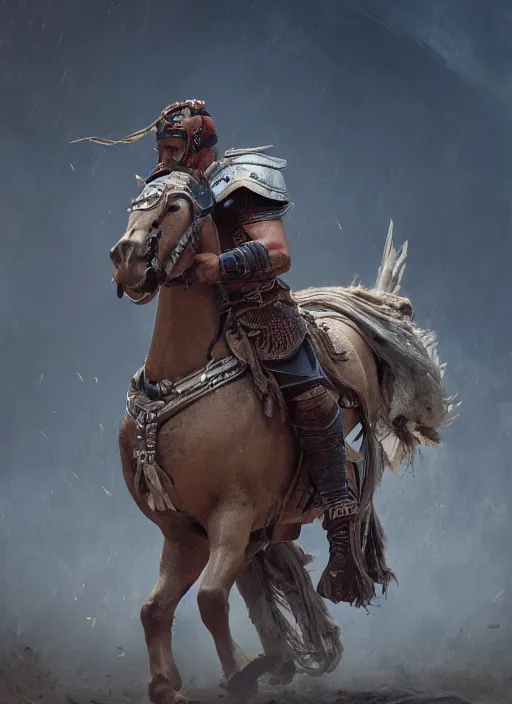 Image similar to gladiator, by, by, by, oil painting, epic, intricate, octane render, matte, highly detailed, 8 k, amazing lighting