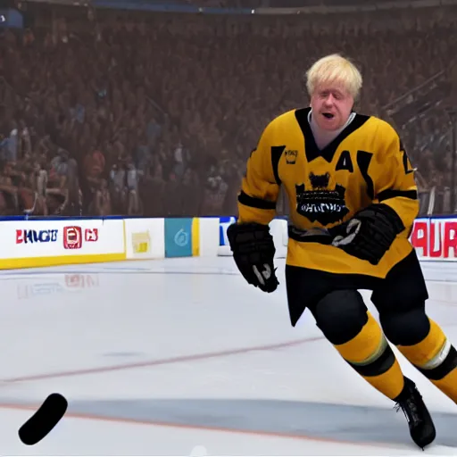 Image similar to Boris Johnson in NHL 21