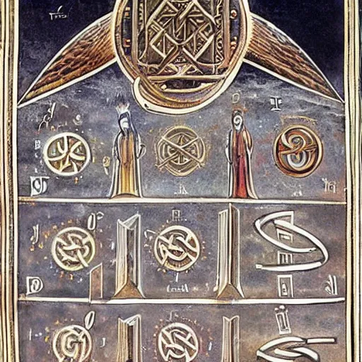 Image similar to ancient knowledge hidden in plain sight for centuries within occult symbols and mystic imagery that reveals powerful new secrets about humanity