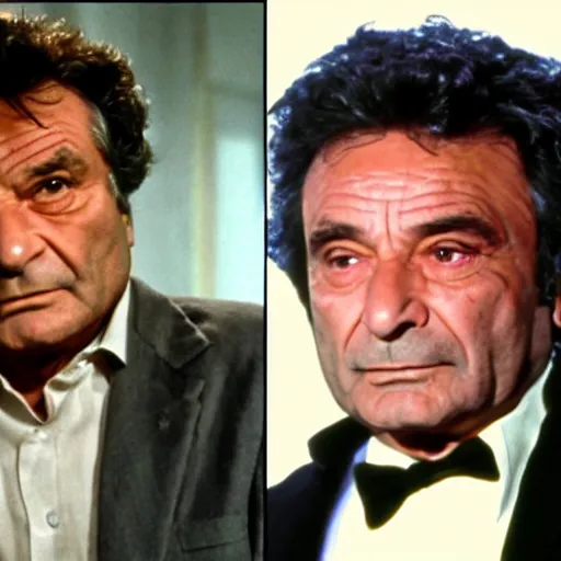 Prompt: peter falk as columbo in undertale