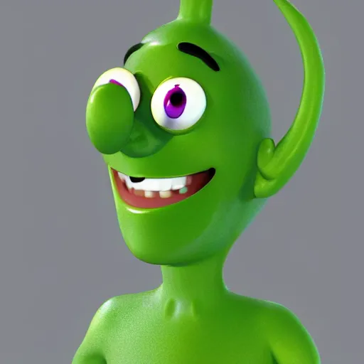 Image similar to larryboy from veggietales, profile picture, cgi render, highly detailed, studio lighting