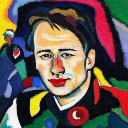 Prompt: christian horner portrait, style by kandinsky, art deco, portrait