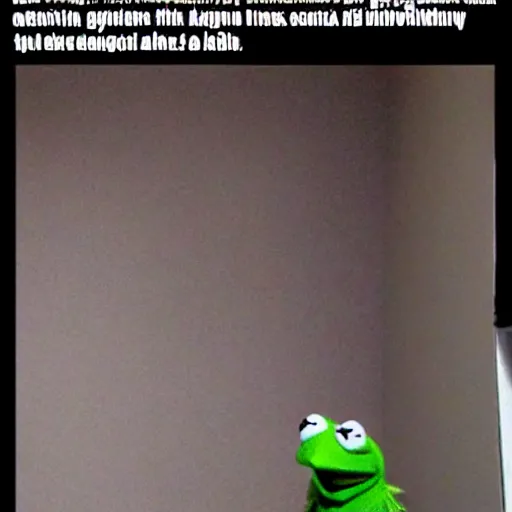 Prompt: Kermit the frog discovers anti gravity capabilities