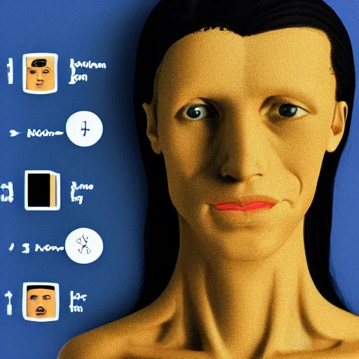 Image similar to Portrait of the computer's idea of the perfect human, realism