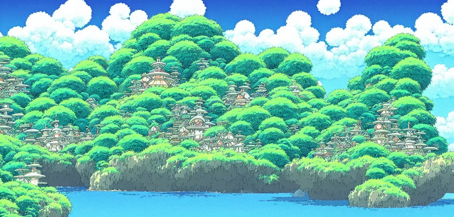 Image similar to exquisite studio ghibli landscape