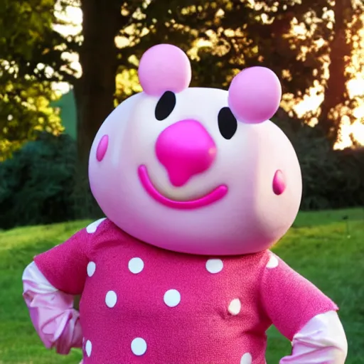 Image similar to mr. blobby rues the day