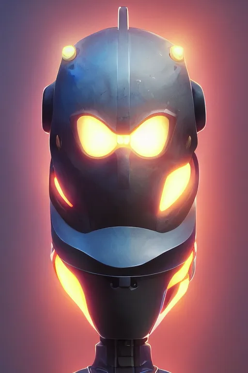 Image similar to epic mask helmet robot ninja portrait stylized as fornite style game design fanart by concept artist gervasio canda, behance hd by jesper ejsing, by rhads, makoto shinkai and lois van baarle, ilya kuvshinov, rossdraws global illumination radiating a glowing aura global illumination ray tracing hdr render in unreal engine 5