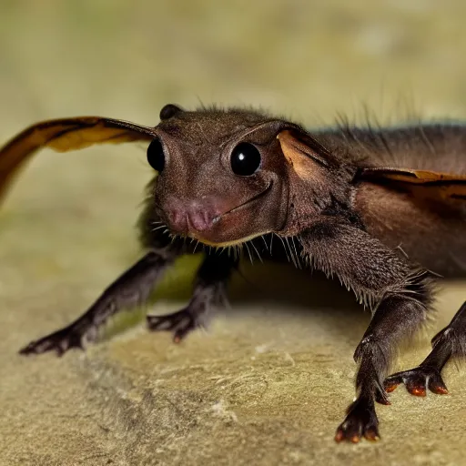 Prompt: binturong mole cricket hybrid
