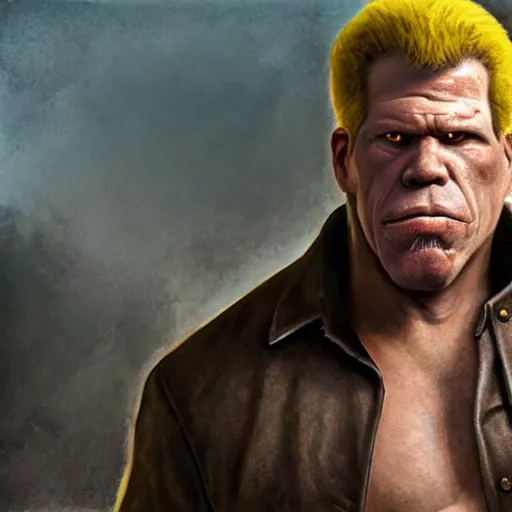 Image similar to ron perlman as banana, realistic, greg rutkowski