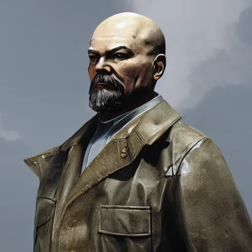 Image similar to lenin in call of duty warzone, detailed