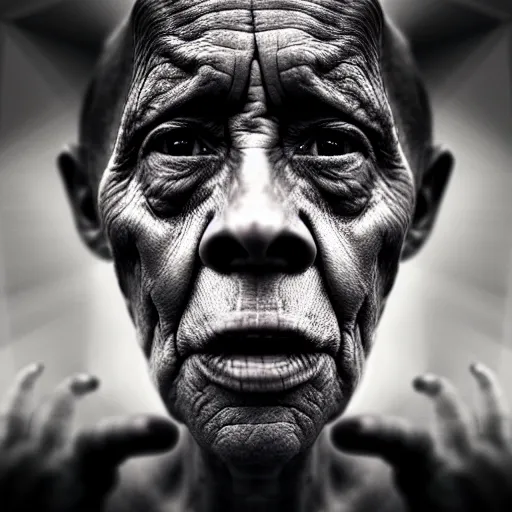 Image similar to portrait of an extraterrestrial by lee jeffries