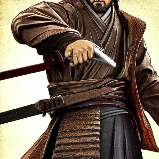 Image similar to isshin sword saint holding a glock, sekiro, detailed