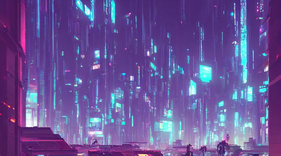 Image similar to street view of futuristic cyberpunk city at night, retro. james gilleard. cyberpunk art by stephan martiniere, cgsociety, ring towers, line art, retrofuturism, futuristic, zaha hadid, beeple