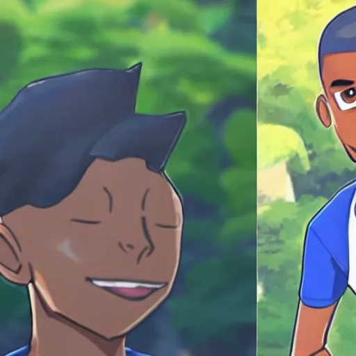 Image similar to key art of barack obama depicted as a pokemon trainer in pokemon sword and shield, he is commanding a pikachu to do battle, clean anime art, trending on twitter.