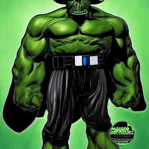 Prompt: hulk darth vader