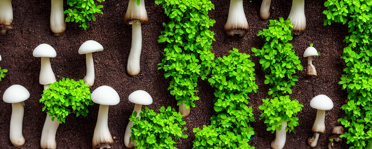 Prompt: mushroom-shaped electro static water condensation collector, irrigation, vertical gardens, in the desert, XF IQ4, 150MP, 50mm, F1.4, ISO 200, 1/160s, natural light