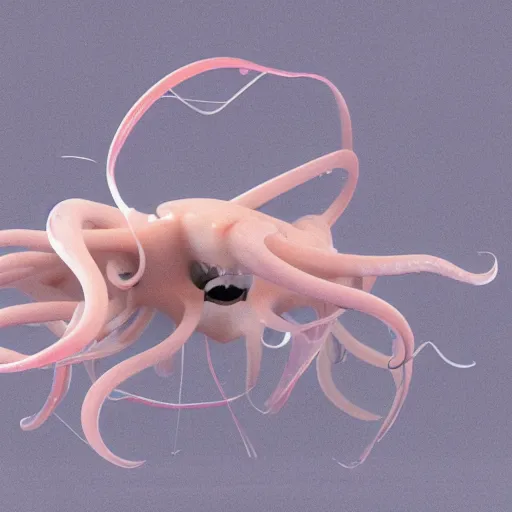 Image similar to hyperrealistic dslr film still of amorphous squid wearing dentures, stunning 8 k octane comprehensive 3 d render, inspired by istvan sandorfi & greg rutkowski & unreal engine, perfect symmetry, dim volumetric cinematic lighting, extremely hyper - detailed, extremely lifelike attributes & lifelike texture, intricate, masterpiece, artstation, stunning