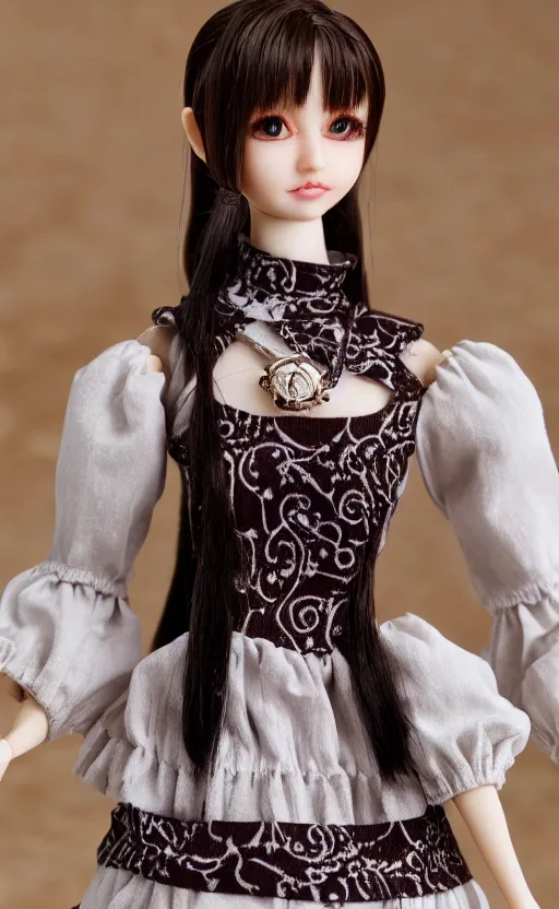 Image similar to dollfie in Sleeveless turtleneck baroque dress