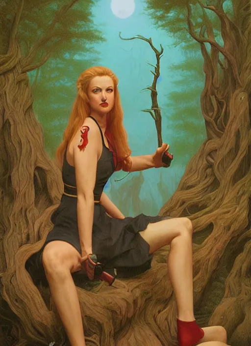 Image similar to twin peaks poster art, the physical embodiment of the concept of rot, old retro pulp, by michael whelan, rossetti bouguereau, artgerm, nostalgic, old fashioned