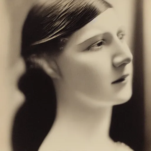 Prompt: side view of a bright young thing (woman), photographic portrait by cecil beaton, 1920s, 8k Resolution, high details